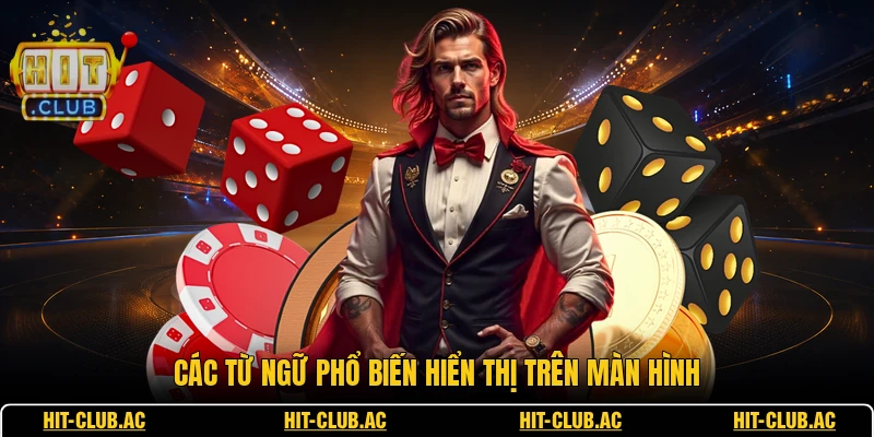 Lucky Tài Xỉu - Khám Phá Sức Hút Đặc Biệt Từ Các Bàn Chơi 3 Các từ ngữ phổ biến hiển thị trên màn hình
